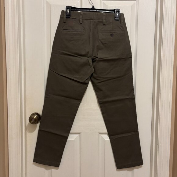 Dockers Pants 28x28 Slim Fit Workday Khaki Smart 360 Flex Dark Pebble/Brown - Picture 2 of 13